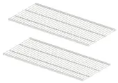 Полка сетчатая металлическая для гардеробной системы Титан-GS (603х306) (комплект 2шт) Цвет: Белый