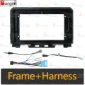 Рамка для автомобильного радио Burgim Android для Suzuki Jimny JB64W 2018-2021 9 дюймов 2DIN Fascia стереопанель 16PIN жгут проводов кабель питания, frame cable