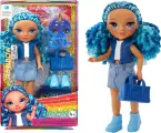 Кукла Rainbow High Littles Amethyst Willow - Кукла младшая сестра Сапфир Брэдшоу синяя + питомец - Рейнбоу Хай 531197