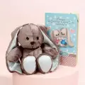 Мягкая игрушка Зайка Lu, с книгой, 25 см