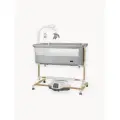 Приставная кроватка Carrello Bloom, 3 в 1, Anchor Grey Wooden с укачиванием