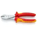 Бокорезы KNIPEX особо мощные VDE, 180 мм, хром, 2-комп диэлектрические ручки, SB
