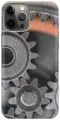 Силиконовый чехол на Apple iPhone 12 Pro Max / Эпл Айфон 12 Про Макс с рисунком Шестеренки