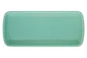Блюдо прямоугольное Tiffany, аквамарин, 36х16 см (Easy Life)