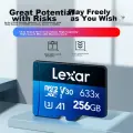 Lexar 256GB TF (MicroSD) Memory Card, C10 U3 V30 A1 High-Speed Memory Card, Read Speed 100MB/s, Durable And Stable (633x)