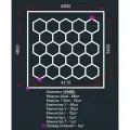 Модульное LED освещение 4.8x4.55м 1100W/3000К тёплый оттенок. Светильник соты для детейлинга, автомойки, салона, гаража, коммерции, ресторана, барбершопа. Светодиодная люстра