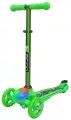 Самокат 3-х кол. Y-SCOO RT TRIO DIAMOND 120 Kaleidoscope светящаяся платформа green
