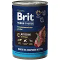 Корм для взрослых собак всех пород Brit Premium by Nature с чувствительным пищеварением ягненок с гречкой 6шт.*410г