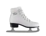 Коньки TREK Skate Fur, фигурные, белые, искусственная кожа, размер 40