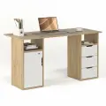 Стол письменный БАНГА-75 дуб сонома-белый