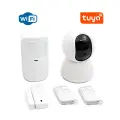 Автоматическая Wi-Fi видеосигнализация TUYA Страж Video-Alarm 4-W (K6304RU) с видеокамерой 2mp и датчиками движения и открытия дверей. Поддержка карт