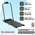 Беговая дорожка электрическая для дома, складная SWOLLEN Compact T5 (1.95 л. с. - до 120 кг - 10 км./ч. - 103 х 39 см)