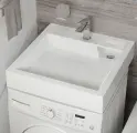 Раковина над стиральной машиной Uperwood Vission 60х60х11 см, белая глянцевая
