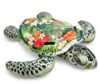 Матрас надувной для плавания INTEX Черепаха с ручками, 191х170 см, 57555, светло-зеленый