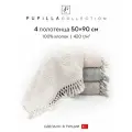 Набор полотенец для ванной 4 шт. Pupilla PERLA, махра, 100% хлопок, 50х90 см