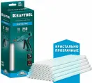 Клеевые стержни ультрамощные, кристально прозрачные стержни KRAFTOOL Cristal 11 x 250 мм (11-12 мм) 40 шт.