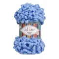 Пряжа для вязания Alize Puffy Fine 112 голубой, 100 г, 14 м, 5 штук