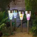 Набор садовых фонарей на солнечной батарее Solar Tinge 28 см, 4 шт, IP44, Kaemingk, 894868-набор