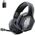 Беспроводная игровая гарнитура Е1000WT с поддержкой виртуального 7.1 объемного звука, гибким поворотным ENC микрофоном