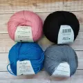 Пряжа Gazzal Baby wool, набор 4 мотка, вес мотка 50 гр, длина нити 175 м / Газзал беби вул