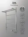 Полотенцесушитель INDIGO Line electro с полкой, 60/40 (скр. монтаж, унив. подкл. R/L, полиров.) LСLE60-40PR
