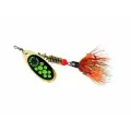 Блесна вращающаяся Mepps BLACK FURY MOUCHE, 00, Gold/Chartreuse, комплект из 5 штук
