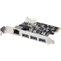Плата расширения ORICO PNU-3A1R, PCIe, черная