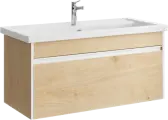 Тумба под раковину Aqwella Urban 100, подвесная, дуб давос