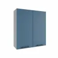 Кухонный шкаф навесной, ВП 800/2, Кухня Ройс, Серый / Лазурь Софт