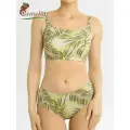 Купальник ортопедический после мастэктомии 2583 Камелия оливковый/тропики размер 54 (108-91-114)
