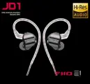 Проводные наушники FIIO JD1, внутриканальные, jack3.5, отсоединяемый кабель, черные