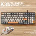 Комплект мышь клавиатура механическая русская К3 мышка игровая М8 с подсветкой проводная набор для компьютера ноутбука Gaming, game mouse keyboard