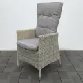 Кресло Терраса Люкс Филадельфия, искусственный ротанг, светло-серое, 111х57х58 см