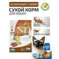 N&D Cat Pumpkin c олениной, яблоком и тыквой беззерновой сухой корм для кошек 0,3кг