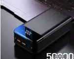 Беспроводной внешний аккумулятор Power Bank Demaco A207 50000mAh.