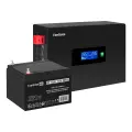 Комплект ИБП ExeGate IdealSine SR-1000. LCD.2SH + Батарея 26Aч (EX295993RUS) черный