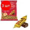 Комплект 3 шт, Конфеты шоколадные красный октябрь Кара-Кум, 250 г, пакет, КО04272