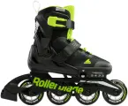 Детские роликовые коньки Rollerblade MICROBLADE black/green 2024 (28-32)