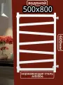 Полотенцесушитель AQUARDIS, водяной, квадратный, 500х800, белый матовый Межсоевое 600