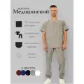 Медицинский костюм унисекс Для врачей, косметологов, грумеров 65 % полиэстер, 35 % хлопок Сделано в России