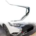 Для Mitsubishi Outlander 2016 2017 2018 2019 2020 2021, передний бампер, противотуманная фара, хромированная полоса, автомобильные аксессуары, Right A Set