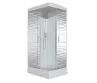 Душевая кабина Triton Квадро 100x80 А, низкий поддон, прямоугольная, цвет профиля белый