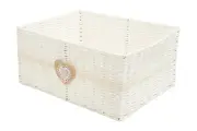 Стеллажная корзина HANDY HOME сердечко, 36x27x17 см, белый EW-60 L