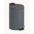 Мусорное ведро для туалета с педалью 3 л, серое, нержавеющая сталь