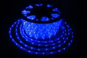 Гирлянда уличная Дюралайт цвет синий, 3 жилы, 50 м, 24 ламп/м, силиконовый прозрачный провод 10,5 мм, Winner light