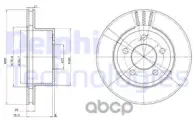 Диск торм. пер. вент.[280x24] 5 отв. JEEP Cherokee/Grand Cherokee/Wrangler I II 2.1TD/2.5/TD/4.0/4.2/5.2/5.9 10/84-> Delphi а.