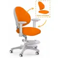 Растущее компьютерное детское кресло с подлокотниками Ergokids Mio Y-407 оранжевое