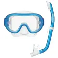 Маска и трубка детский комплект для подводного плавания ReefTourer RCR0204 синий