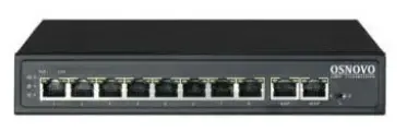 Коммутатор Osnovo SW-21000(120W) 2SFP 8PoE 120W неуправляемый