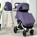 Коляска прогулочная Baballo 2024 фиолетовая/белая рама + рюкзак (механическая регулировка спинки)